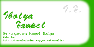 ibolya hampel business card